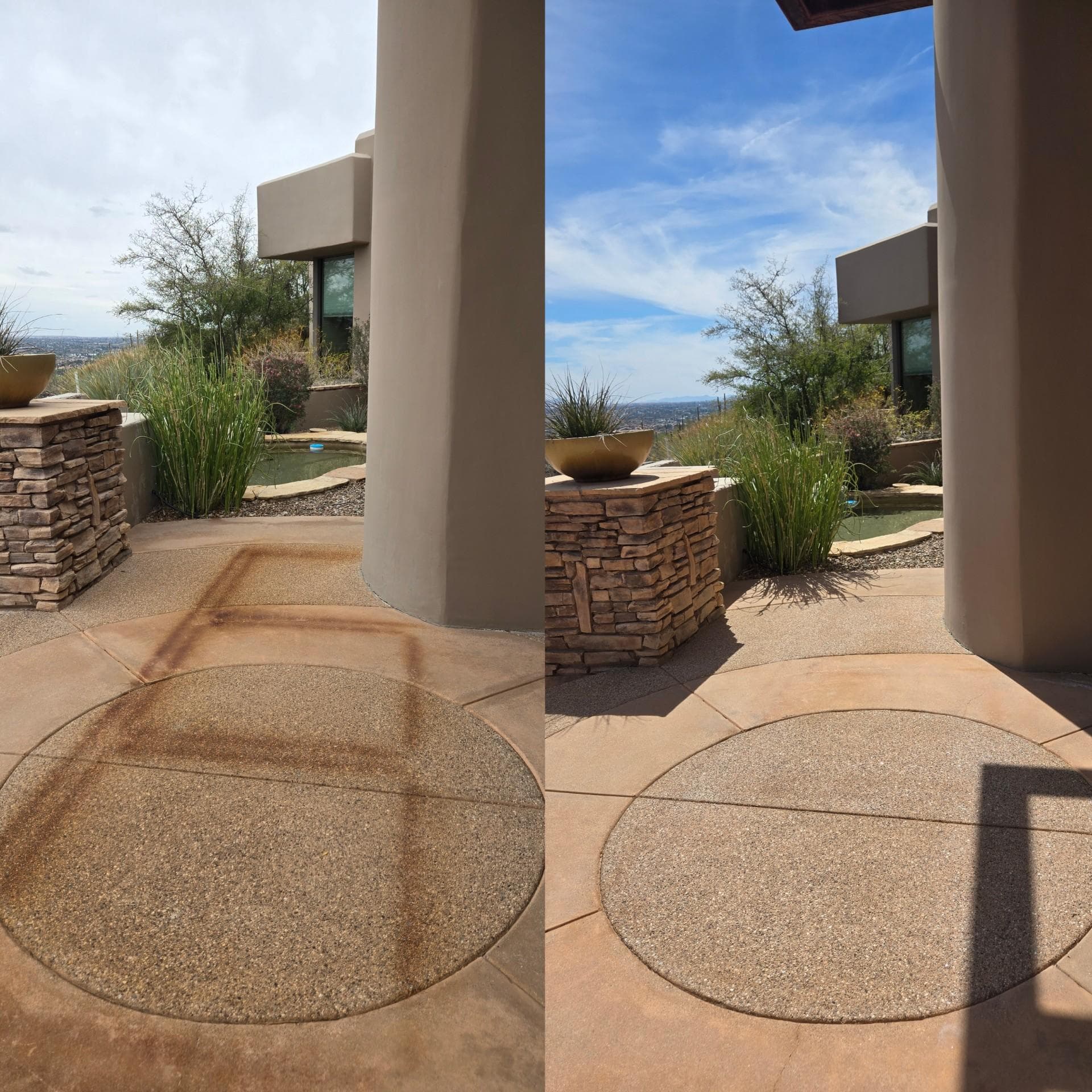 Patio Rust Removal and Cleaning